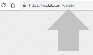 acceder a la pagina para eliminar tu cuenta kik