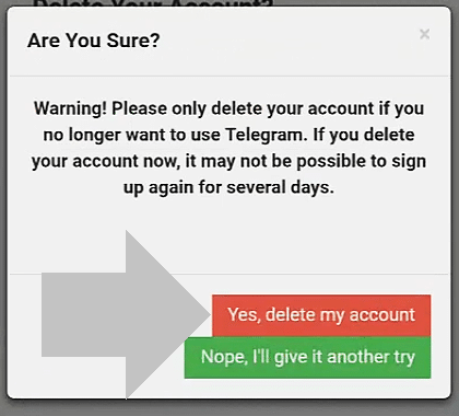 eliminar cuenta de telegram desde movil