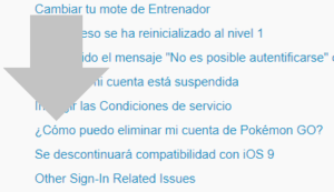 como puedo eliminar mi cuenta de pokemon go