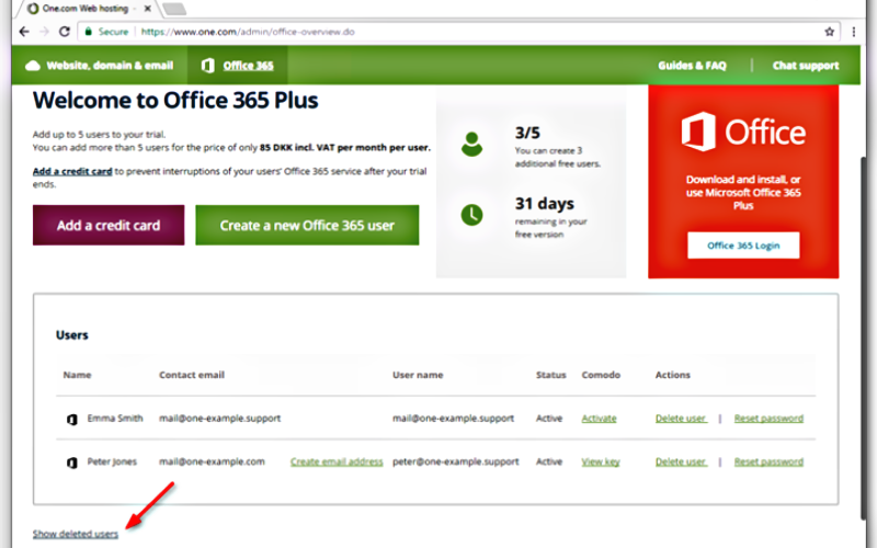 Como eliminar una cuenta Office 365